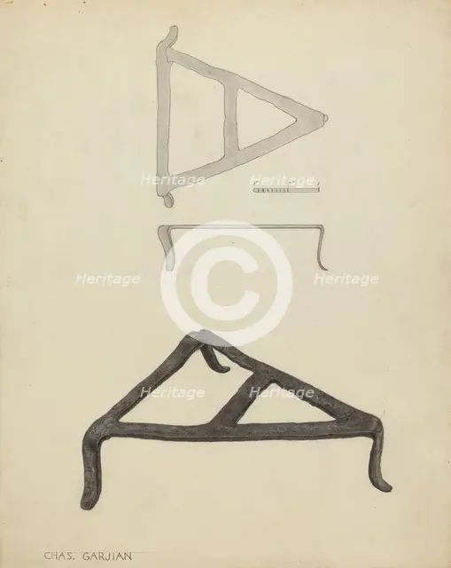 Trivet, c. 1938. Creator: Charles Garjian.