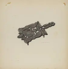 Trivet, c. 1938. Creator: Roy Weber