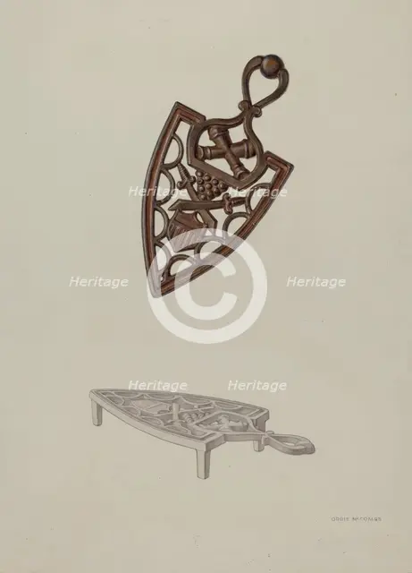 Trivet, c. 1939. Creator: Orrie McCombs.