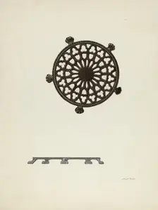 Trivet, c. 1939. Creator: Albert Rudin