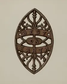 Trivet, c. 1939. Creator: Albert Rudin