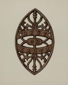 Trivet, c. 1939. Creator: Albert Rudin