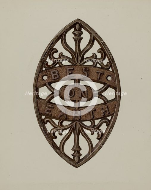 Trivet, c. 1939. Creator: Albert Rudin.