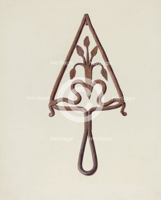 Trivet, c. 1939. Creator: Fritz Boehmer.