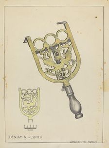Trivet, c. 1939. Creator: Hans Korsch