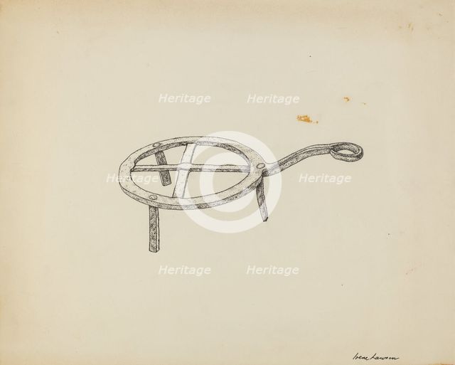 Trivet, c. 1939. Creator: Irene Lawson.