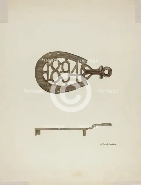 Trivet, c. 1939. Creator: William Ludwig.