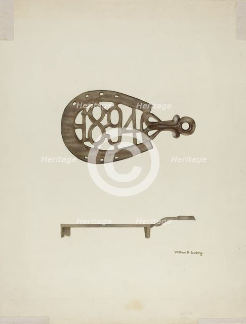 Trivet, c. 1939. Creator: William Ludwig.
