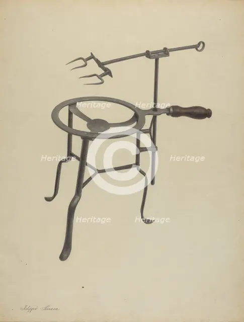 Trivet Toaster, c. 1938. Creator: Filippo Porreca.