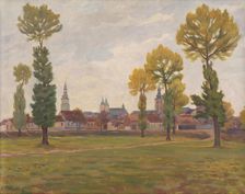 Trnava in Autumn, 1929. Creator: Stefan Polkorab