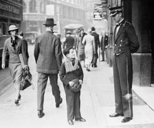 Trocadero pageboy, Westminster, London, 1935. Creator: Unknown