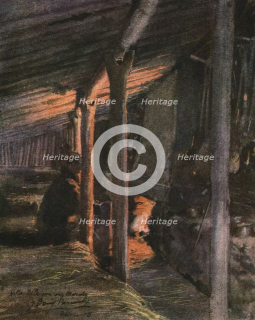 'Trois aquarelles du front; Villa Folle Eau-des Marais. En face de Bezanges..., 1916. Creator: Douy Pascault.