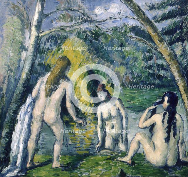 Trois Baigneuses (Three Bathers). Artist: Cézanne, Paul (1839-1906)