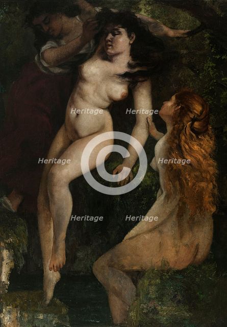 Trois baigneuses, between 1865 and 1869. Creator: Gustave Courbet.