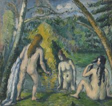 Trois baigneuses, between 1879 and 1882. Creator: Paul Cezanne