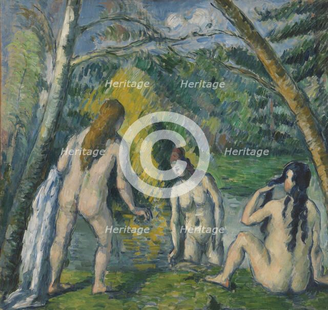 Trois baigneuses, between 1879 and 1882. Creator: Paul Cezanne.