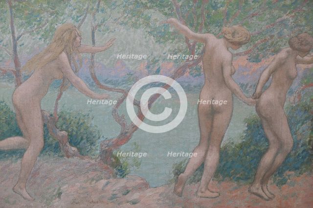 Trois grâces à Porquerolles, 1902. Creator: Auburtin, Jean Francis (1866-1930).