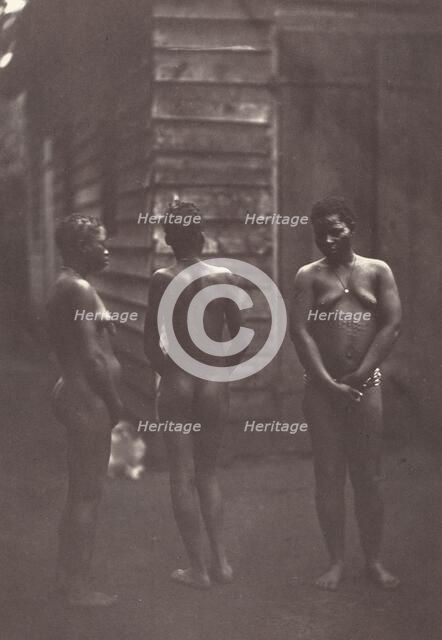 Trois Femmes Malgaches (Plate 30), 1863. Creator: Désiré Charnay.