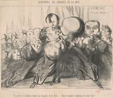Troisième et dernière séance du congrès ..., 19th century. Creator: Honore Daumier
