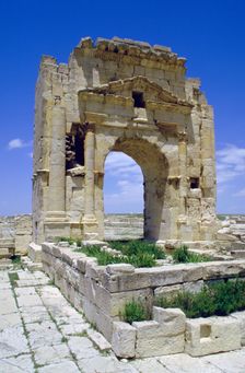 Trojans Arch, Maktar, Tunisia. Creator: Vivienne Sharp