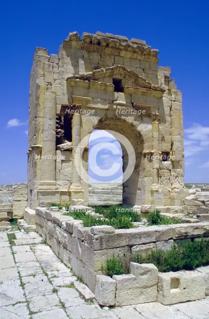 Trojans Arch, Maktar, Tunisia.  Creator: Vivienne Sharp.