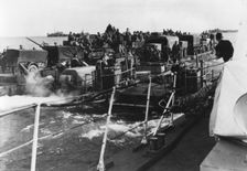 Troop and equipment debarkation, Normandy, France, 6 June 1944? Creator: Unknown