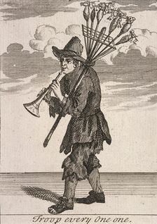 Troop every One One Cries of London, (c1688?). Artist: Anon