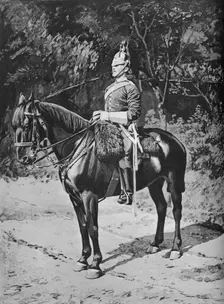 Troop Sergeant-Major, 3rd, (The Prince of Wales') Dragoon Guards c1880. Artist: Gregory & Co