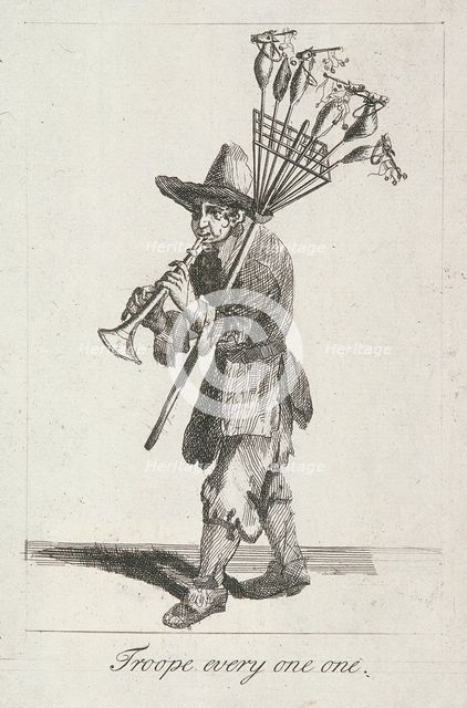 'Troope every one one', Cries of London, (c1688?). Artist: Anon