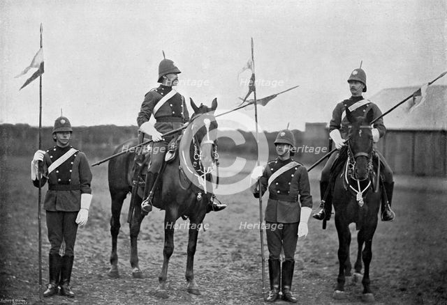 Troopers of the South Australian Cavalry, 1896. Artist: Gregory & Co