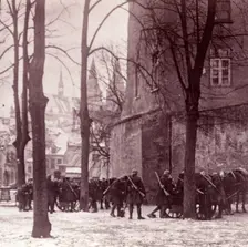 Troops, Aachen, Germany, c1914-c1918