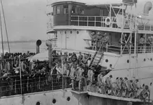 Troops arrive at Galveston, between c1910 and c1915. Creator: Bain News Service