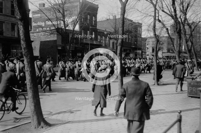 Troops arrive for Inauguration, between c1910 and c1915. Creator: Bain News Service.