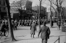 Troops arrive for Inauguration, between c1910 and c1915. Creator: Bain News Service