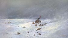 Troops Buried by a Snowstorm, 19th century. Creator: Nikolay Nikolaevich Karazin