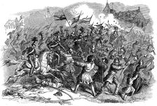 Troops charging the crowds in Berlin, Revolution in Prussia, March 1848