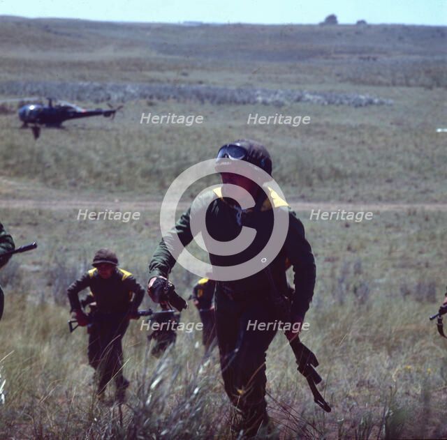 Troops, Falklands War, 1982. Creator: Luis Rosendo.
