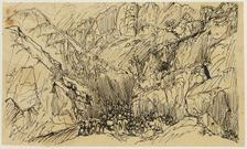 Troops in the Pass, n.d. Creator: Rodolphe Bresdin