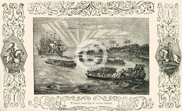 'Troops landing at Point Isabel', 1849. Creator: Unknown.