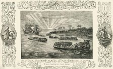 Troops landing at Point Isabel 1849. Creator: Unknown