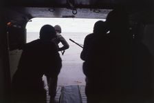 Troops landing, Falklands War, 1982. Creator: Luis Rosendo