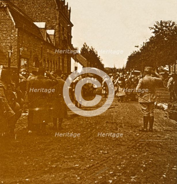 Troops leaving, c1914-c1918. Artist: Unknown.
