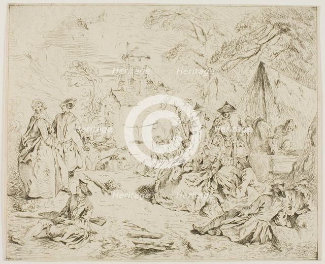 Troops Resting, 1720–25. Creator: Jean-Baptiste Pater.