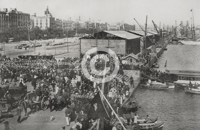 Troops returning from the Philippines, February 27, 1898.  Creator: Unknown.