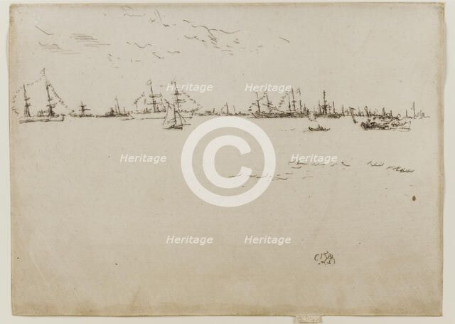 Troopships, 1887. Creator: James Abbott McNeill Whistler.