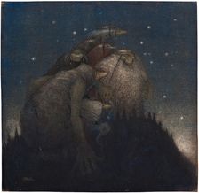 Troll, Starry Night , 1910. Creator: Bauer, John (1882-1918)
