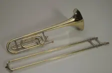 Trombone played by Fred Wesley, after 2003. Creators: Vincent Bach Corporation, Conn-Selmer