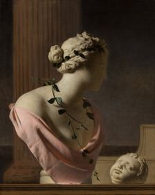 Trompe l'Oeil with a Bust of Venus. Creator: Caesar Boëtius van Everdingen