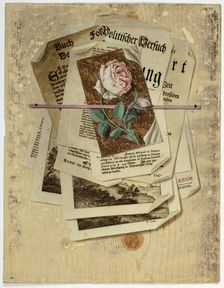 Trompe L'Oeil: Papers Pinned to Wall, 1735/65. Creator: Martin Cerulli