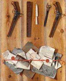 Trompe-l’œil, 1737. Artist: Hofverberg, Carl (1695-1765)